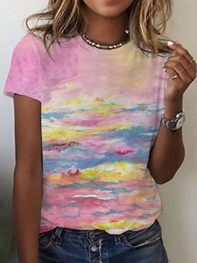 Women's pink T-shirt