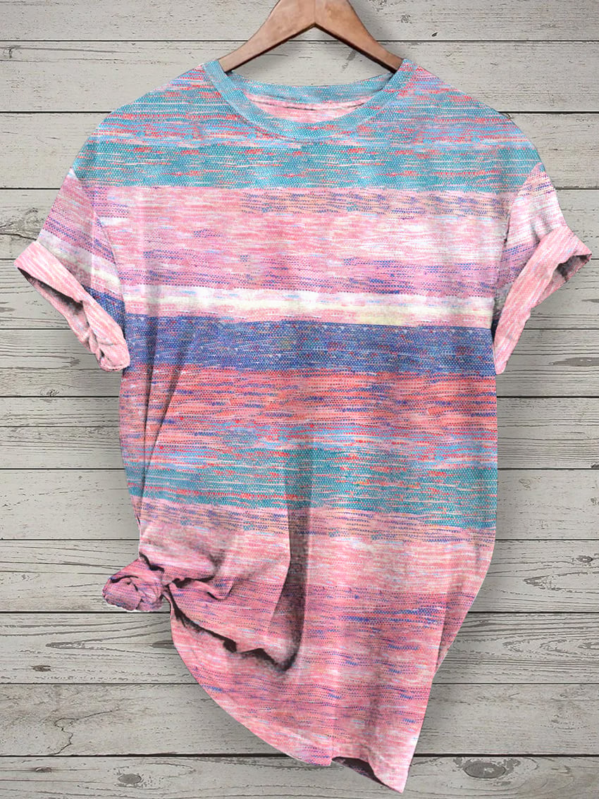 Women'S Breast Cancer Awareness Round Neck T-Shirt