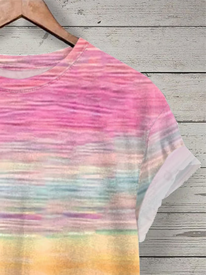Women's Breast Cancer Awareness Print Casual T-Shirt