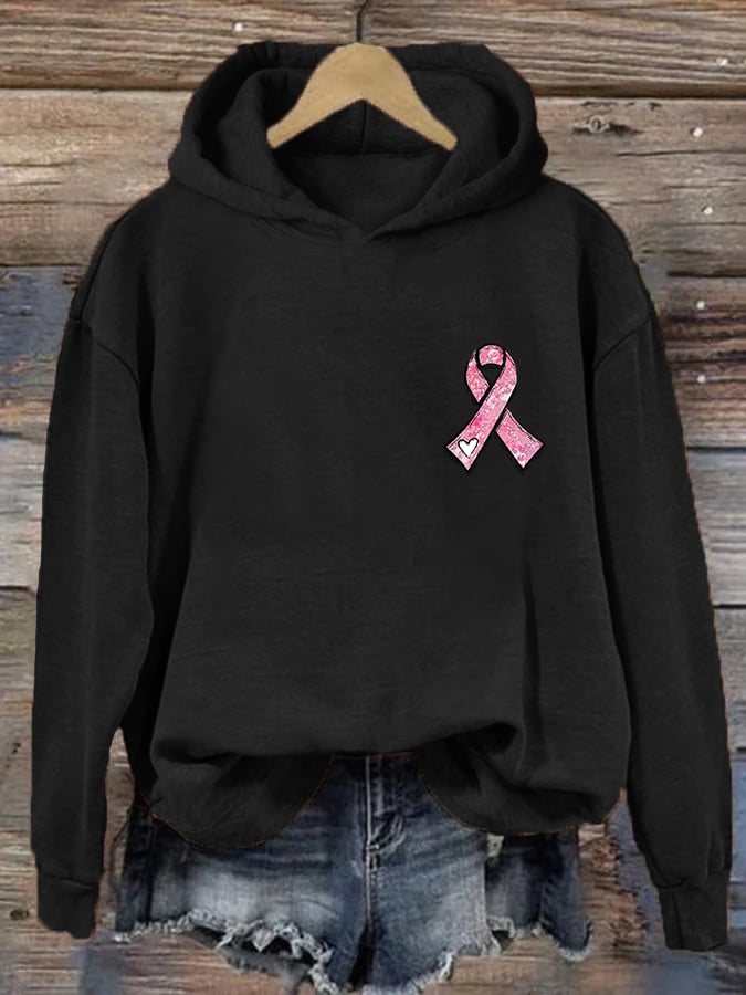 Women's Pink Ribbon Breast Cancer Awareness Hoodie