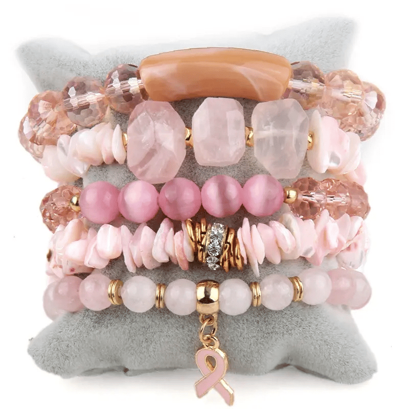 Breast Cancer Awareness Women's Handmade Bracelet