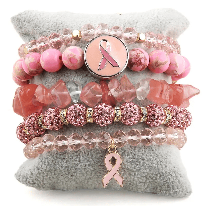 Breast Cancer Awareness Women's Handmade Bracelet