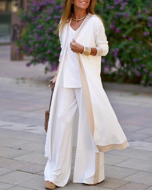 Graceful Long Sleeve Two-Piece Suit