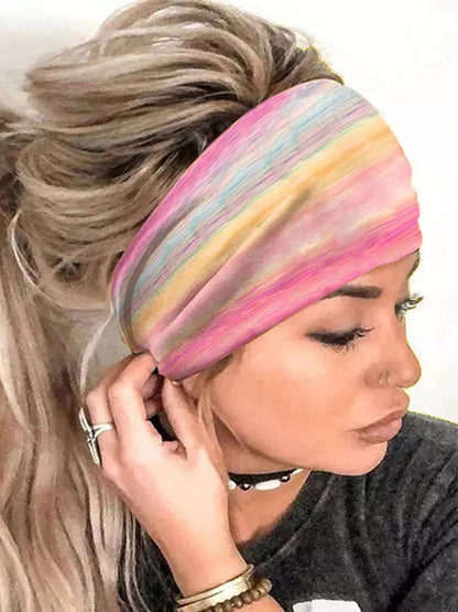 Womens Breast Cancer Awareness Design Printed Flower Headband