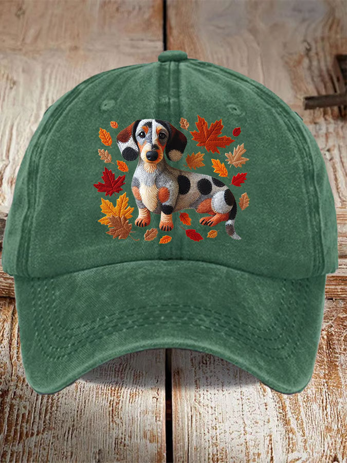 Unisex Cute Dog Print Baseball Cap