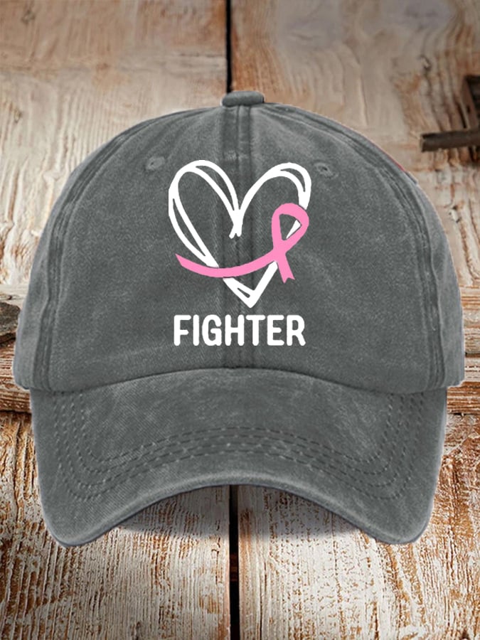 Breast Cancer Awareness Print Baseball Cap