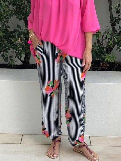 Rose Red Shift Floral Casual Suits