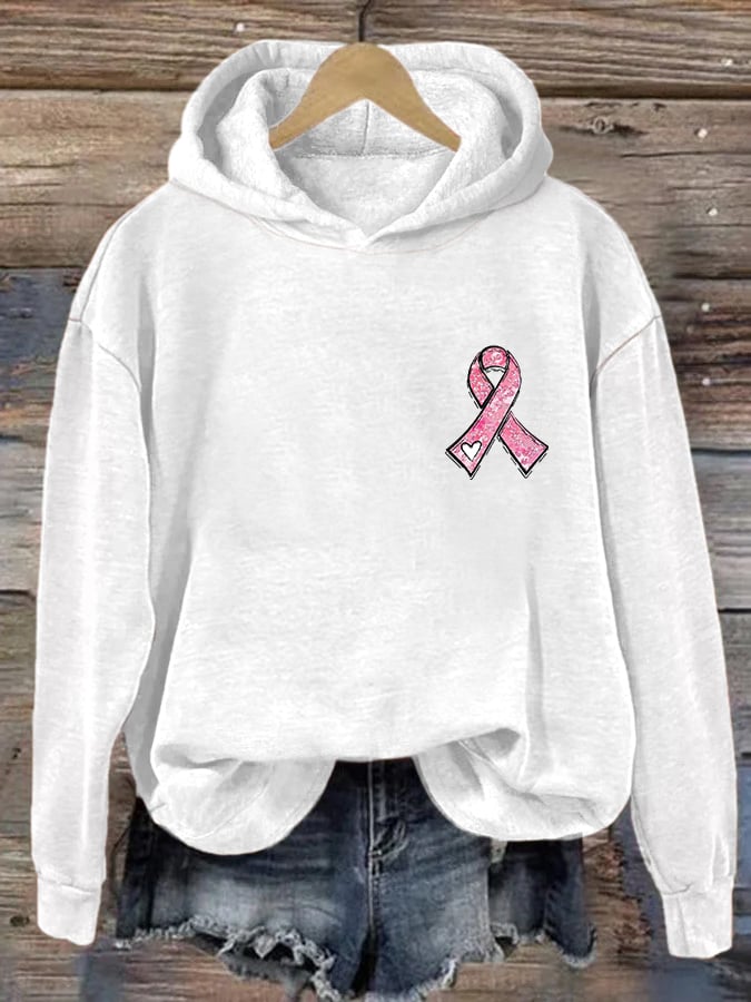 Women's Pink Ribbon Breast Cancer Awareness Hoodie