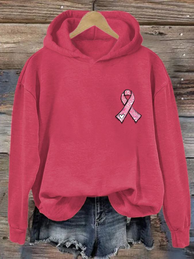 Women's Pink Ribbon Breast Cancer Awareness Hoodie