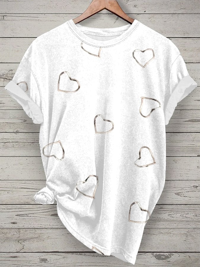 Women's Breast Cancer Awareness Print Casual T-Shirt