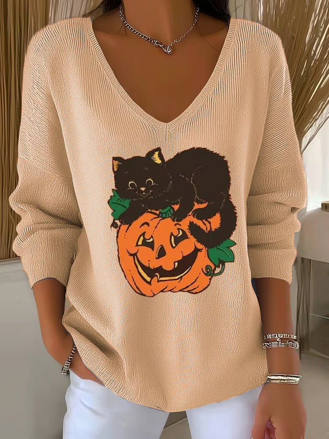 Women's Autumn Casual Printed Long Sleeve Top