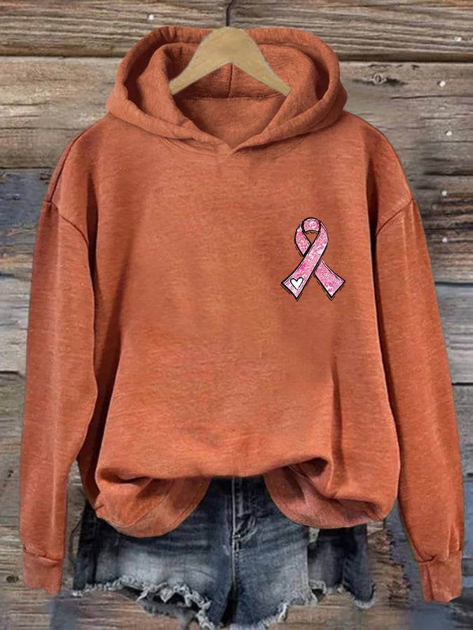 Women's Pink Ribbon Breast Cancer Awareness Hoodie