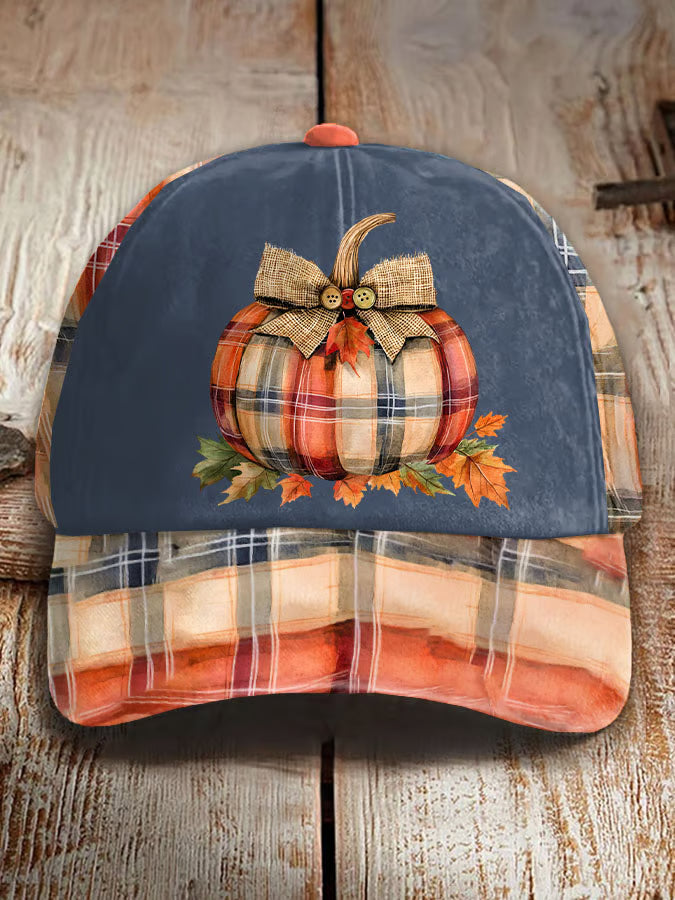Unisex Retro Pumpkin Season Printed Hat