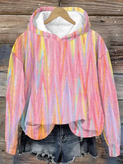 Women's Pink Print We Wear Pink For Breast Cancer Awareness Warrior Hoodie
