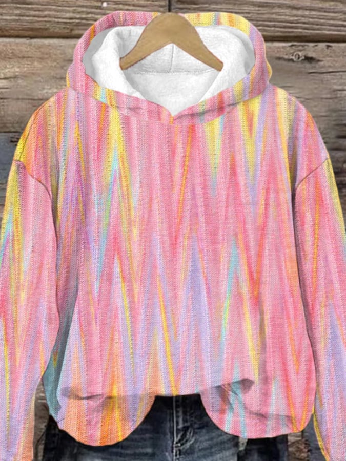 Women's Pink Print We Wear Pink For Breast Cancer Awareness Warrior Hoodie