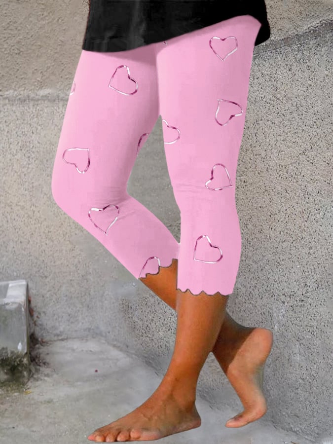 Women's Breast Cancer Awareness Print Leggings