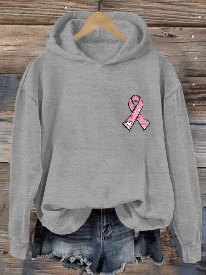 Women's Pink Ribbon Breast Cancer Awareness Hoodie