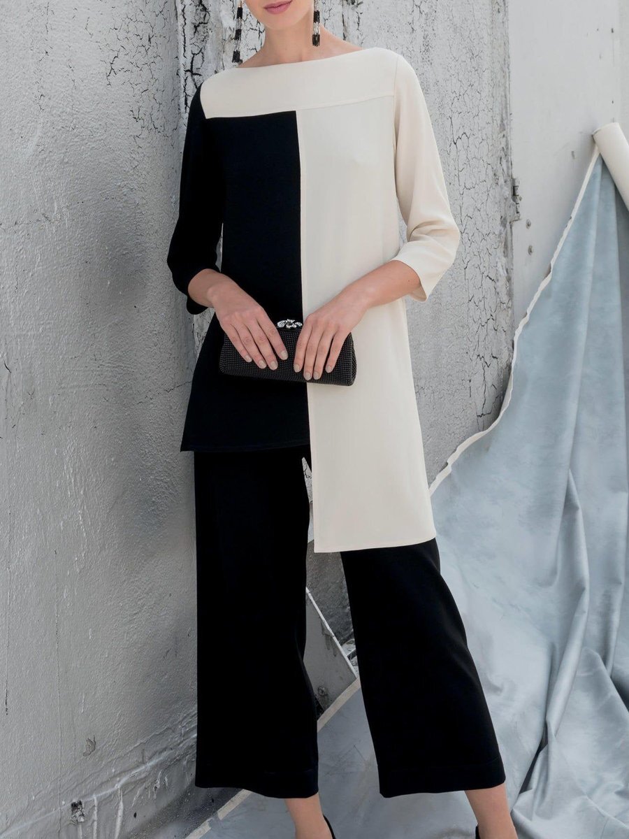 Two Piece Sets Conventional Knitting Non-Stretchy Knitted Full Casual