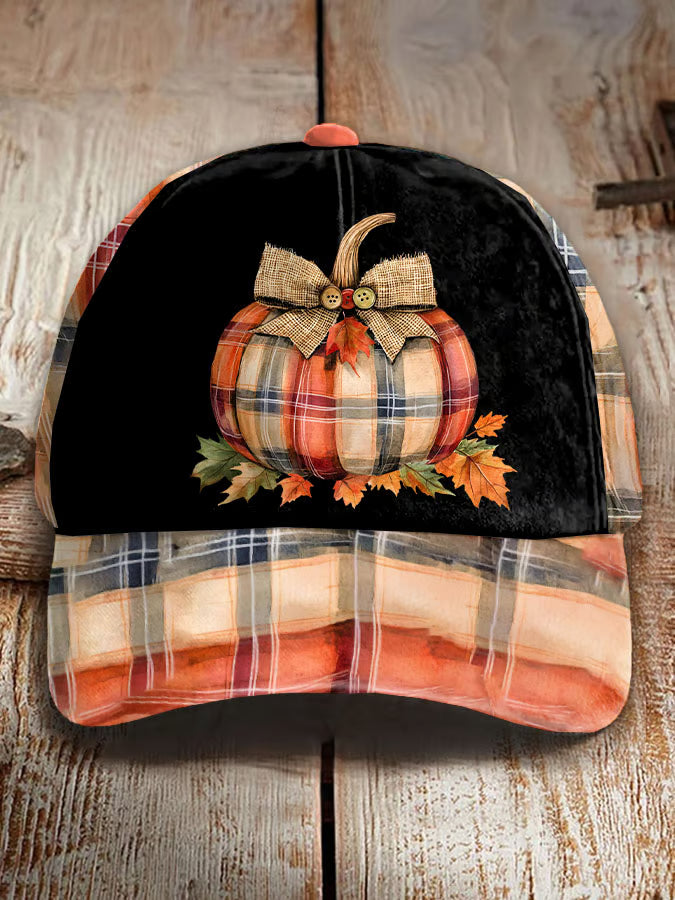 Unisex Retro Pumpkin Season Printed Hat