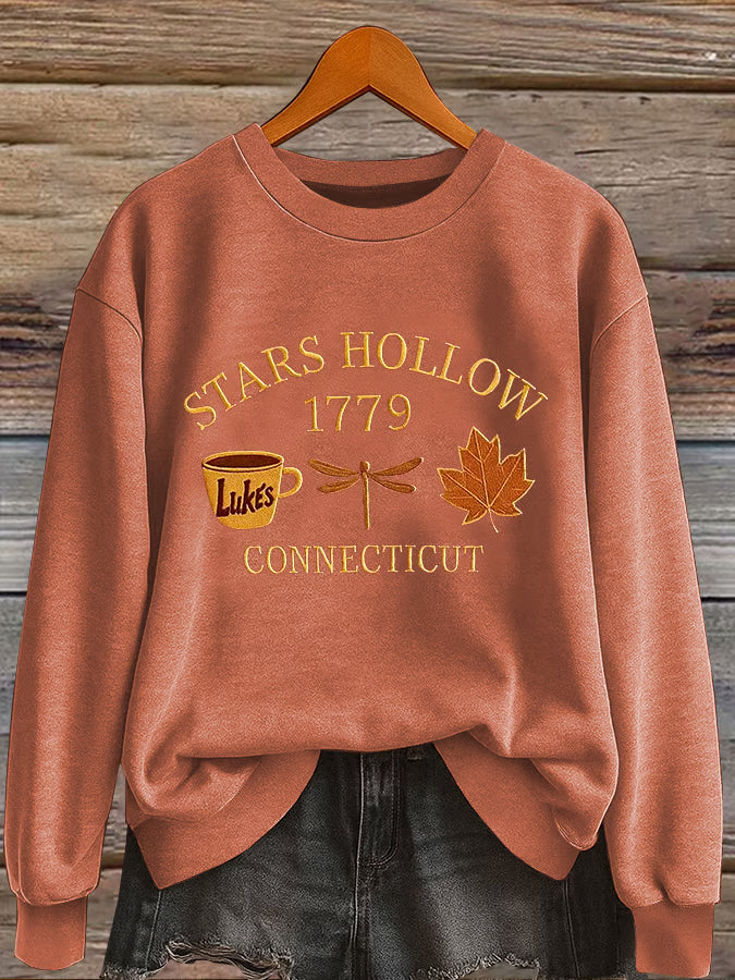 Women'S Casual Autumn Print Sweatshirt