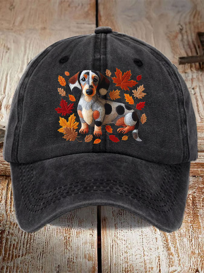 Unisex Cute Dog Print Baseball Cap