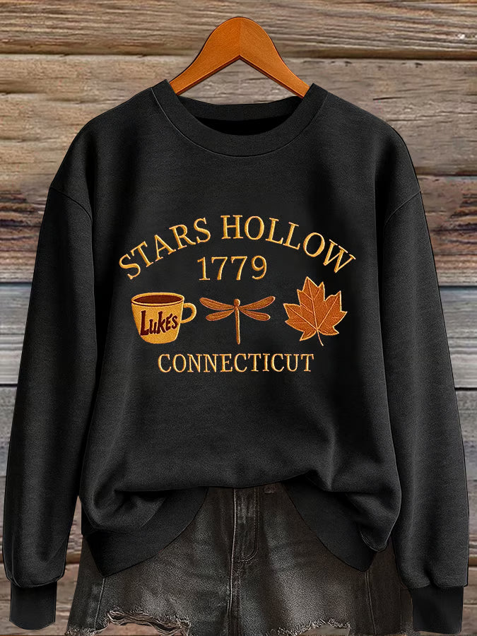 Women'S Casual Autumn Print Sweatshirt