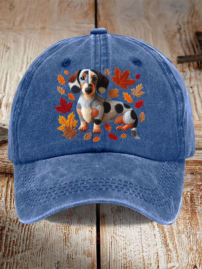 Unisex Cute Dog Print Baseball Cap