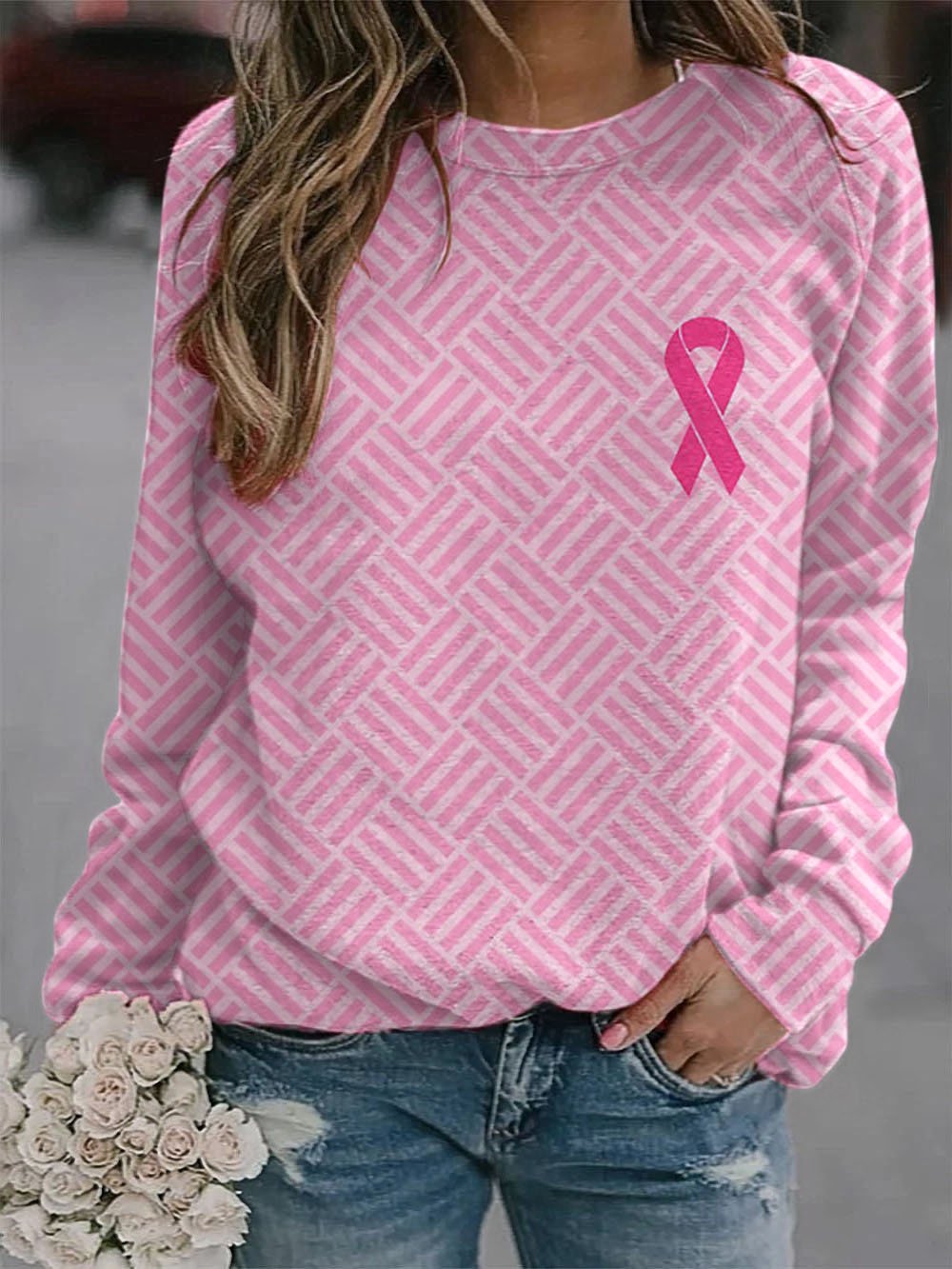 Women's Breast Cancer Awareness Sweatshirt