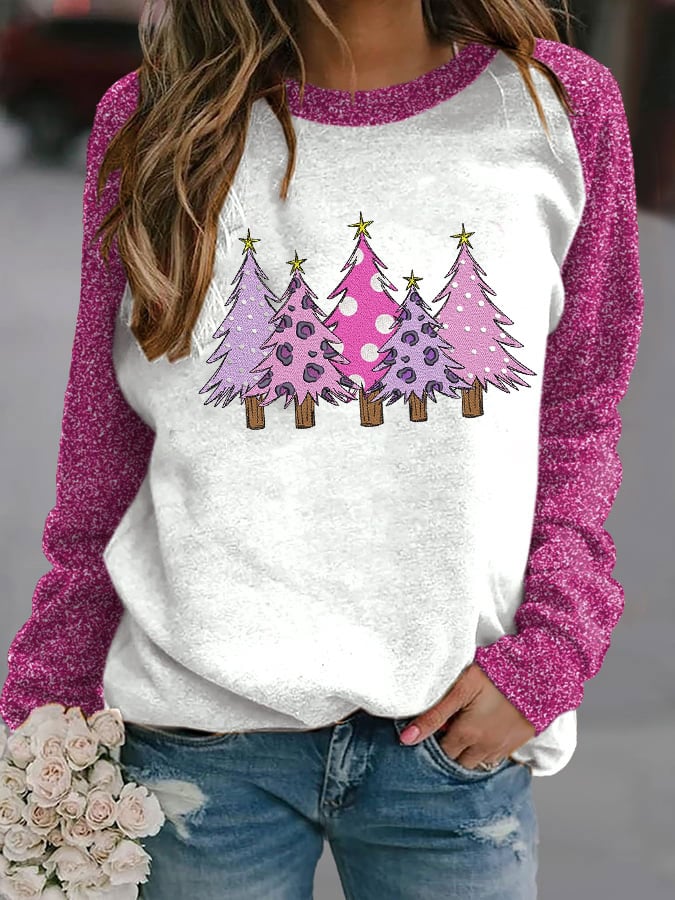 Women's Breast Cancer Awareness Cancer Print Sweatshirt