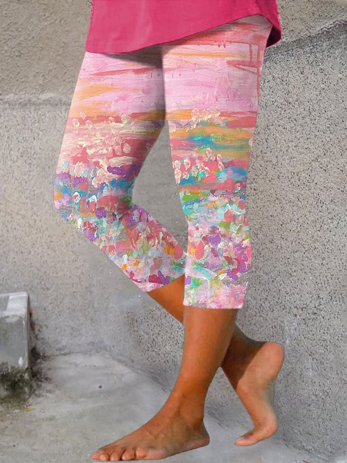 Women's Breast Cancer Awareness Print Leggings