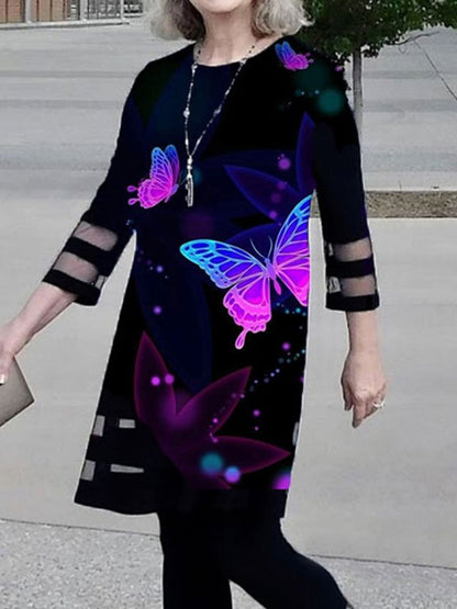 Personalized Butterfly Print Ladies Suit