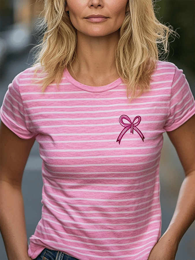 Women's Breast Cancer Awareness Month Pink Art Print T-Shirt