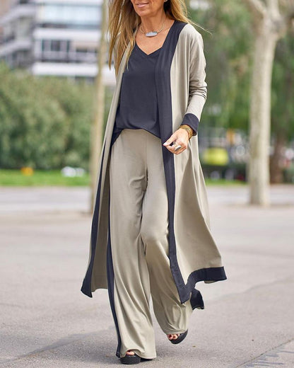 Graceful Long Sleeve Two-Piece Suit