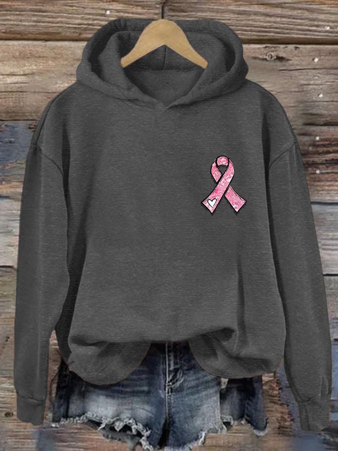 Women's Pink Ribbon Breast Cancer Awareness Hoodie