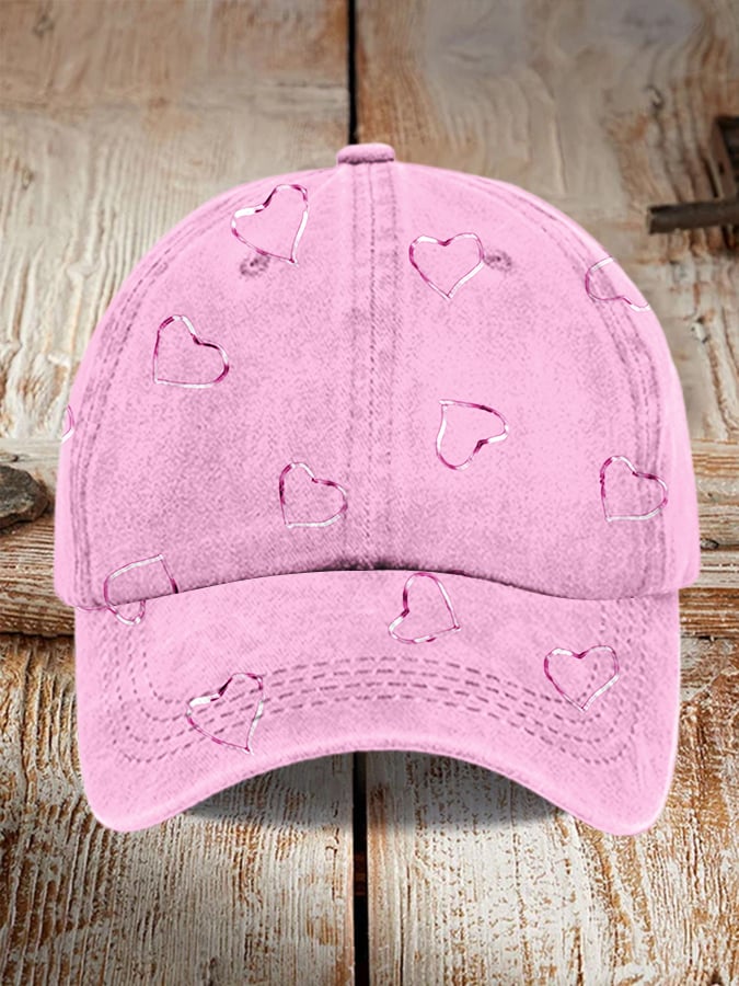 Unisex Breast Cancer Awareness Print Hat